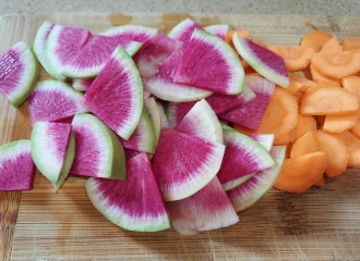 watermelon radishes and carrots